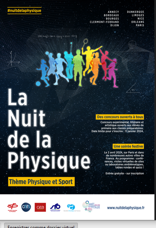Image de l'événement Nuit de la Physique: Physique et Sport